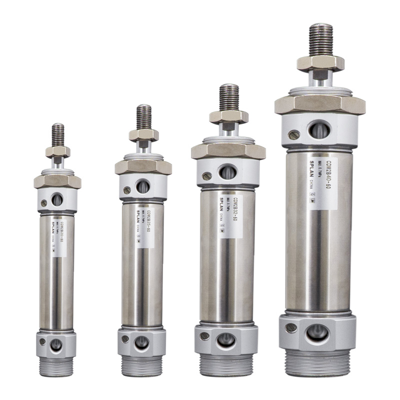 Minicilindro de acero inoxidable serie CM2/CDM2 (doble/simple efecto)